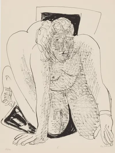 Crawling Woman, 1946 – nr 1 av Max Beckmann