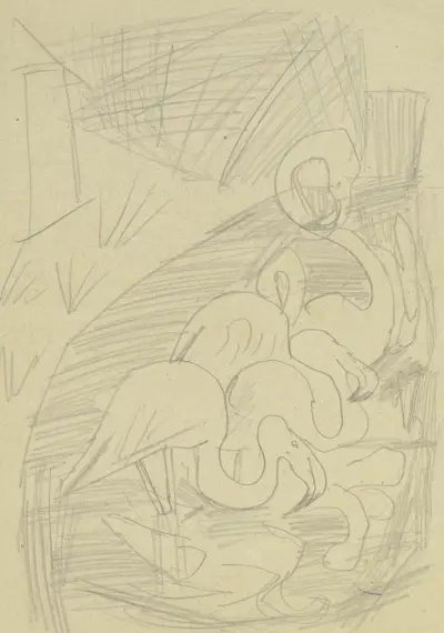 Flamingi, Max Beckmann