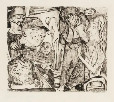 Gesichter Pl.08 av Max Beckmann