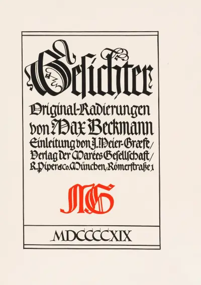 Gesichter Pl.11 av Max Beckmann