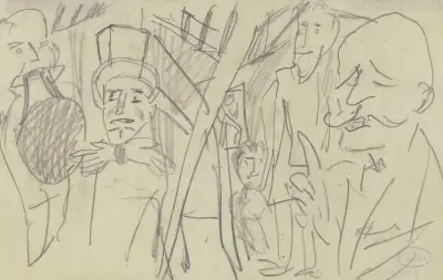 Group of Circus Artists av Max Beckmann