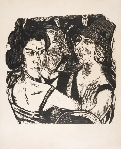 Gruppenbildnis Edenbar av Max Beckmann