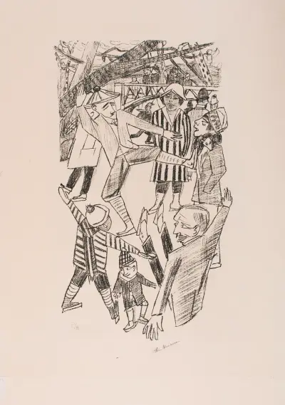Ice Skating av Max Beckmann