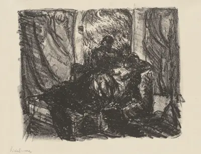Love Scene av Max Beckmann