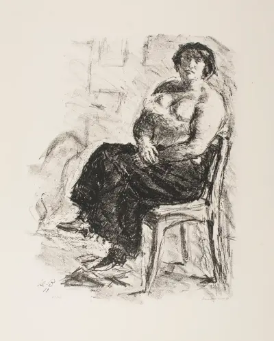 Model, 1911 av Max Beckmann