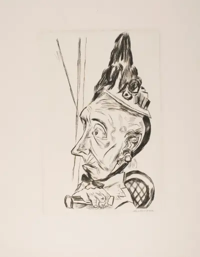 Stara kobieta w czepku, Max Beckmann