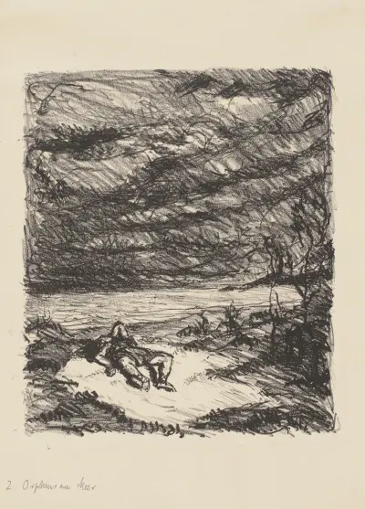 Orpheus at the Shore I av Max Beckmann
