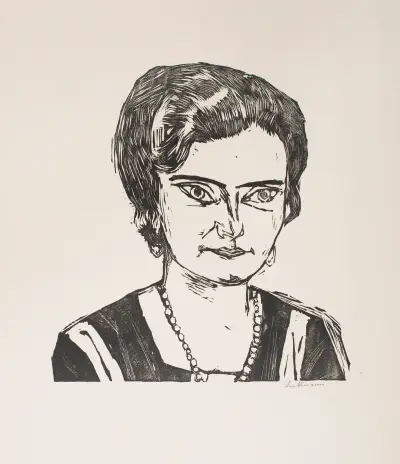 Portrait of ‘Frau H. M.’ (Naila), 1923 – nr 1 av Max Beckmann
