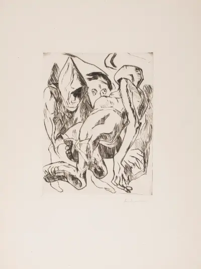 Second Illustration for Chapter 1, from the portfolio ‘The Duchess’ av Max Beckmann