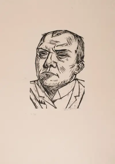 Self-Portrait, 1922 – nr 1 av Max Beckmann