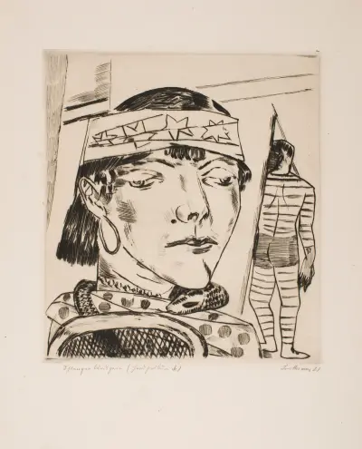 Snake Lady av Max Beckmann