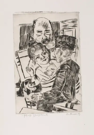 The Fur Cap av Max Beckmann
