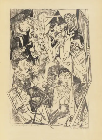 The Ideologists av Max Beckmann