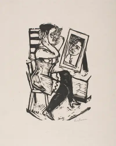 Toilette, 1923 – nr 2 av Max Beckmann