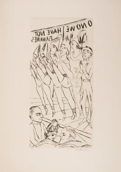 Varieté av Max Beckmann