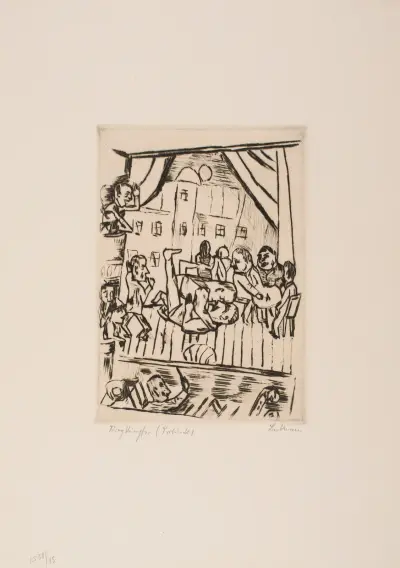Wrestlers av Max Beckmann