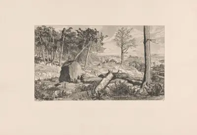 Simplicius in der Waldeinöde av Max Klinger
