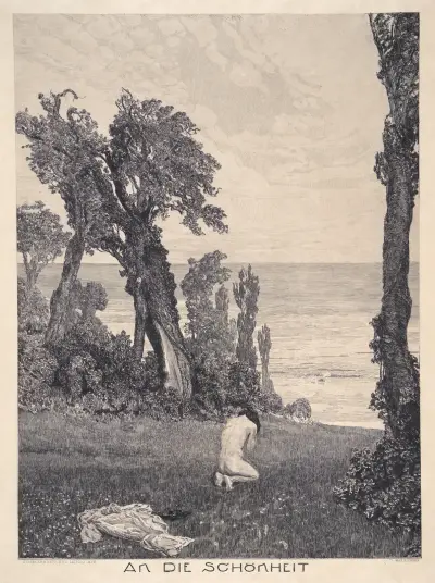 To Beauty (An die Schönheit) av Max Klinger