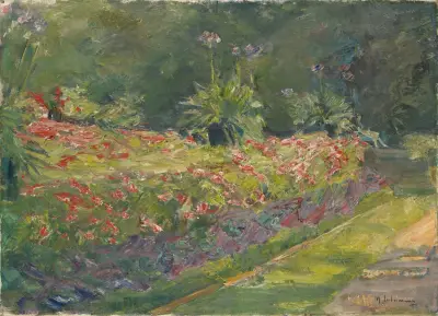 The Garden at the Wannsee in Berlin av Max Liebermann