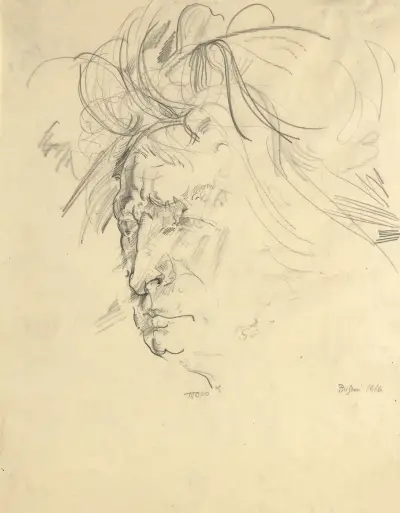 Porträt Ferruccio Busoni, Max Oppenheimer
