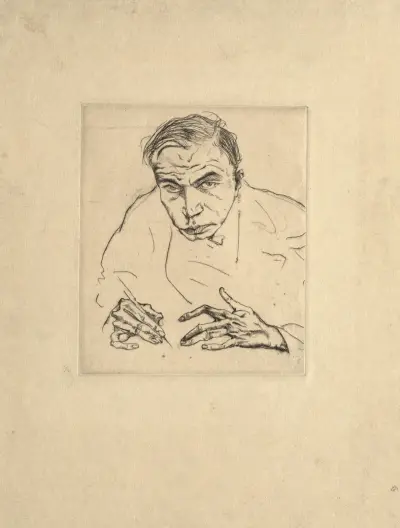 Selbstbildnis, Max Oppenheimer