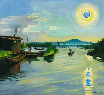 Poranek nad jeziorem Garda, Hermann Max Pechstein