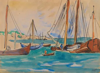 Nad portem w Nidzie, Hermann Max Pechstein