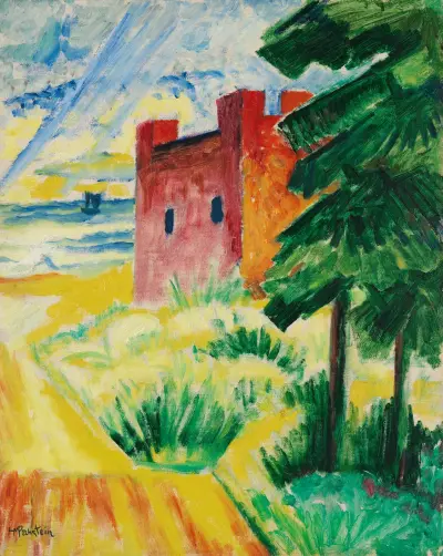 Dom ratunkowy w wydmach, Hermann Max Pechstein