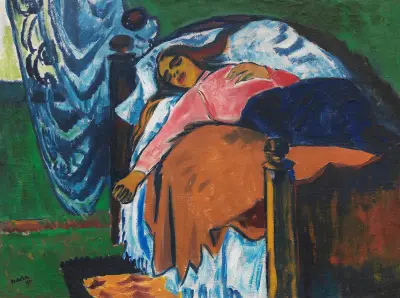 Leżąca kobieta, Hermann Max Pechstein