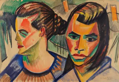 Dwie głowy, Hermann Max Pechstein