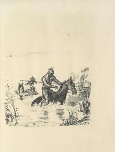 Lederstumpf-Erzählungen Pl.47 av Max Slevogt