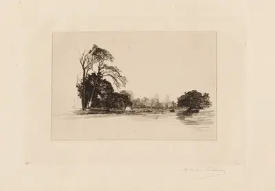 Bank of the Thames av Maxime Lalanne