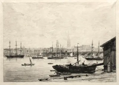 Bordeaux, 1866 av Maxime Lalanne