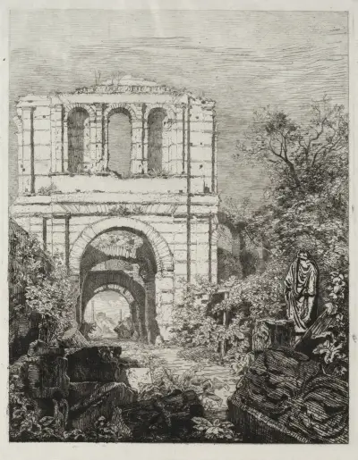 Ruins of the Gallien Palace in Bordeaux av Maxime Lalanne