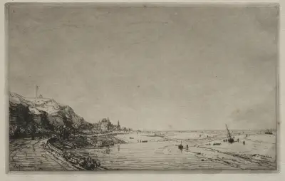 View from Port du Dives (Calvados) av Maxime Lalanne