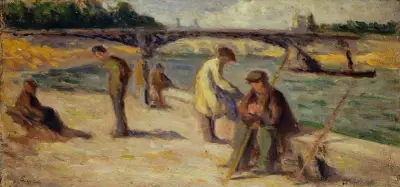 Das Ufer am Quai Malaquais von Maximilien Luce