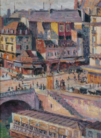 Die Brücke Saint-Michel und der Quai des Orfèvres von Maximilien Luce