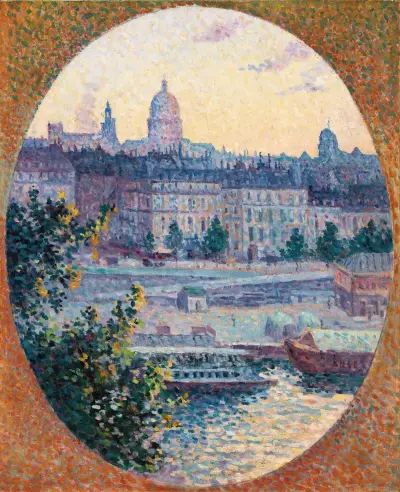 Der Quai Montebello und der Hügel Sainte-Geneviève von Maximilien Luce