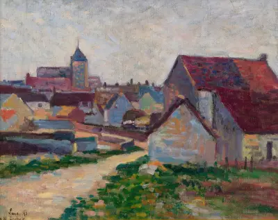Das Dorf Conche-sur-Condoires von Maximilien Luce