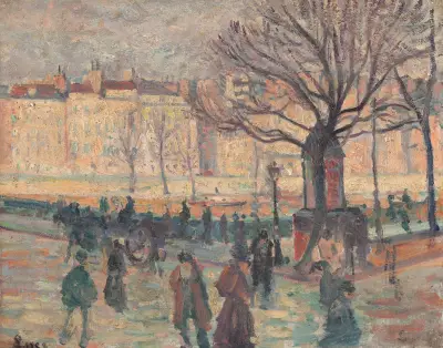 Pariser Landschaft. Seineufer von Maximilien Luce