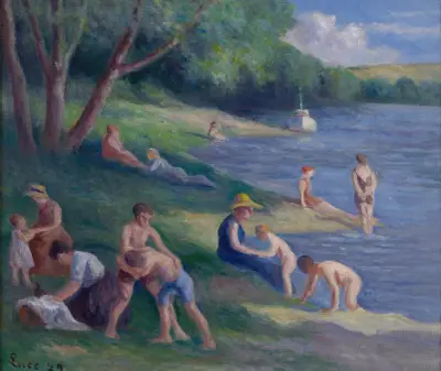 Strand von Méricourt von Maximilien Luce