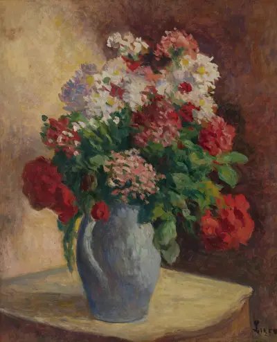 Vase mit Nelken von Maximilien Luce