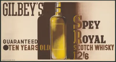 Gilbey’s Spey Royal Scotch Whiskey av Edward McKnight Kauffer