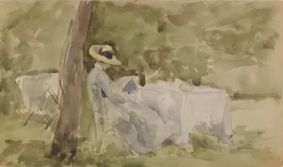 Breakfast in the Garden av James Abbott McNeill Whistler