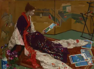 Caprice in Purple and Gold; The Golden Screen av James Abbott McNeill Whistler