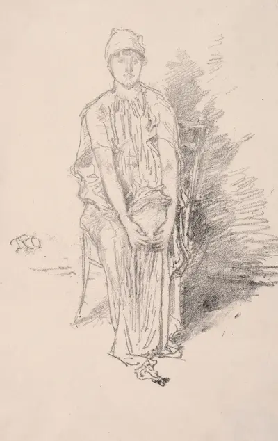 Figure Study, 1890 av James Abbott McNeill Whistler