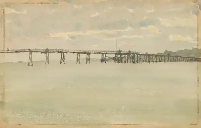 Szarość i srebro – molo, Southend, James Abbott McNeill Whistler