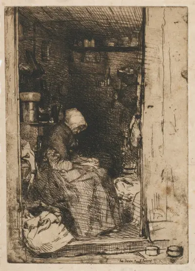 Die Alte in Lumpen von James Abbott McNeill Whistler