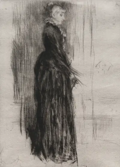 Kleines Samtkleid von James Abbott McNeill Whistler