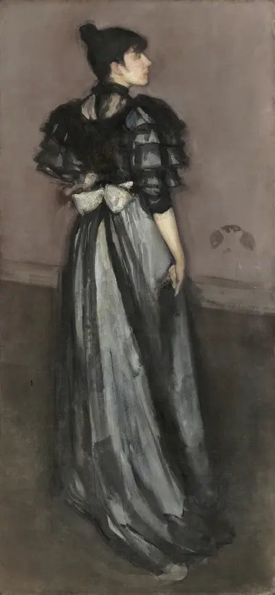 Mother of Pearl and Silver – The Andalusian av James Abbott McNeill Whistler
